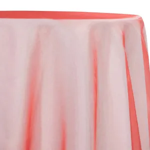 10pcs - Crystal Organza Table Linen 72"x72" Square - Coral L 500