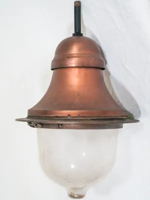 1970s French Copper lantern from Roussillon 25½"