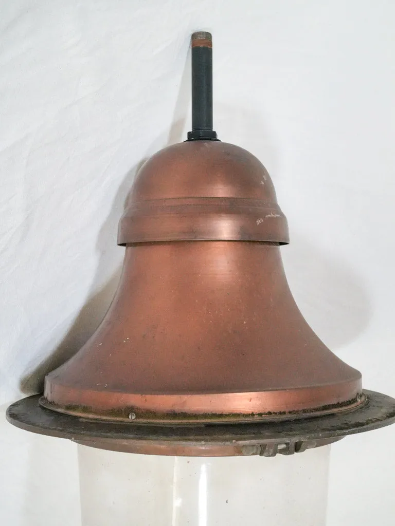 1970s French Copper lantern from Roussillon 25½"