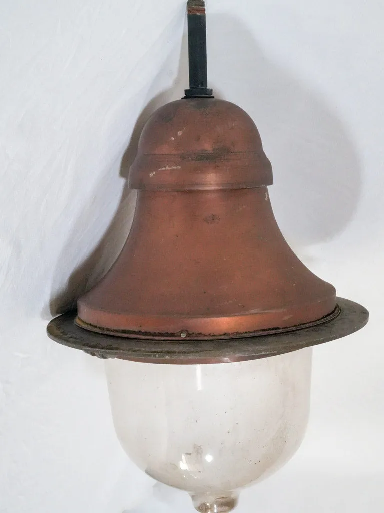 1970s French Copper lantern from Roussillon 25½"