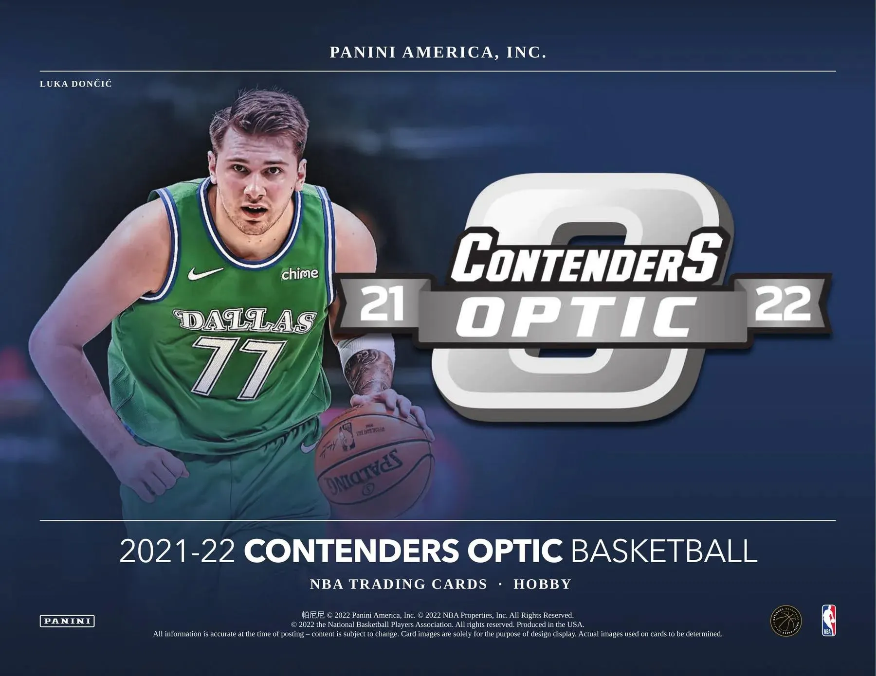 2021-22 Panini Contenders Optic Basketball Hobby Box