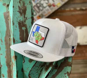 2021 Jobes Hats Trucker - All White Cactus Patch JH