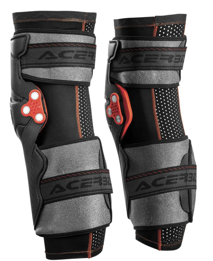 Acerbis X-strong Knee Guards Black Red