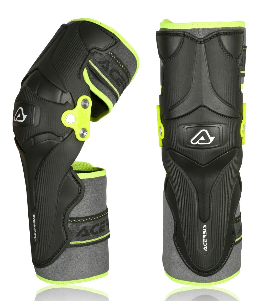 Acerbis X-strong Knee Guards Black Yellow