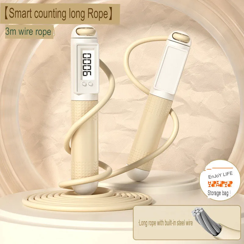 Adult Dual-Purpose Skipping Rope Intelligent Counting Wire Rope Household Cordless Weight-Bearing Skipping Rope