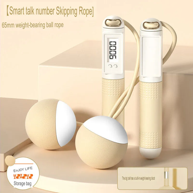 Adult Dual-Purpose Skipping Rope Intelligent Counting Wire Rope Household Cordless Weight-Bearing Skipping Rope