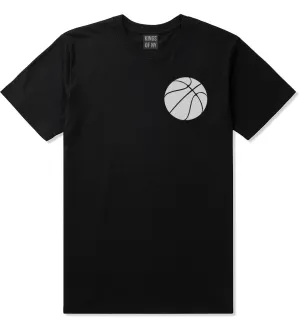 Basketball Logo Chest Mens T-Shirt