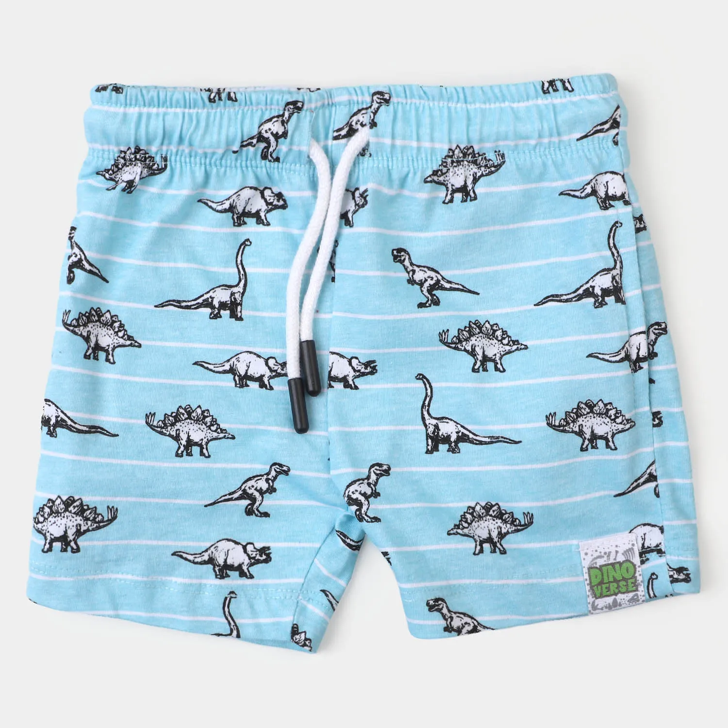 Boys Terry Short Dino All Over - Sky Blue