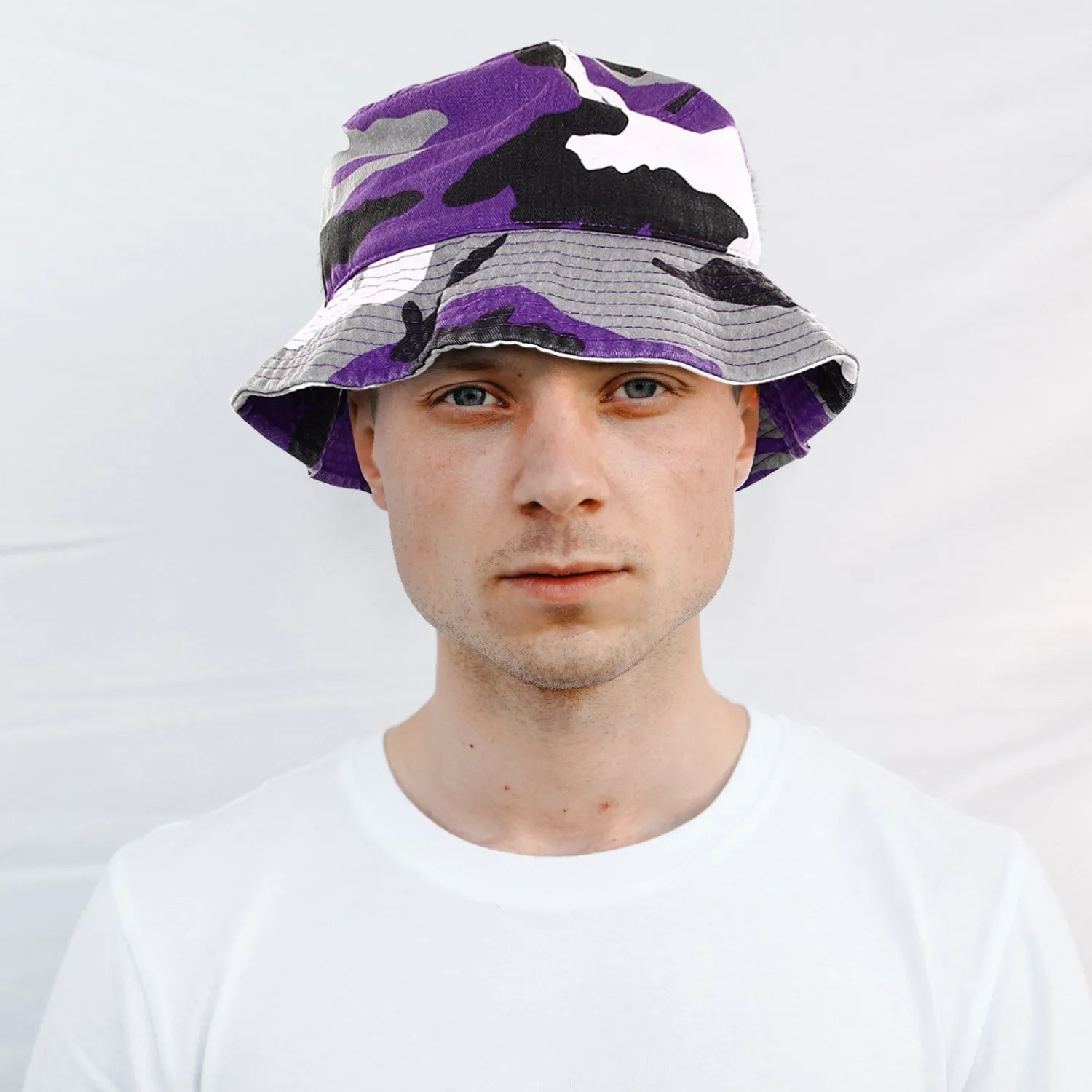 Bucket Hat - Purple Camouflage