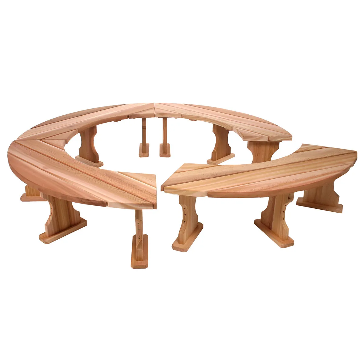 Cedar Tree Bench 60"W/53" Internal Diameter, Handcrafted In Canada With Rot Resistant, Untreated, Western Red Cedar.