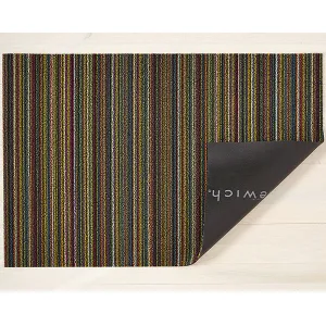 Chilewich Shag Utility Mat - Skinny Stripe - Bright Multi