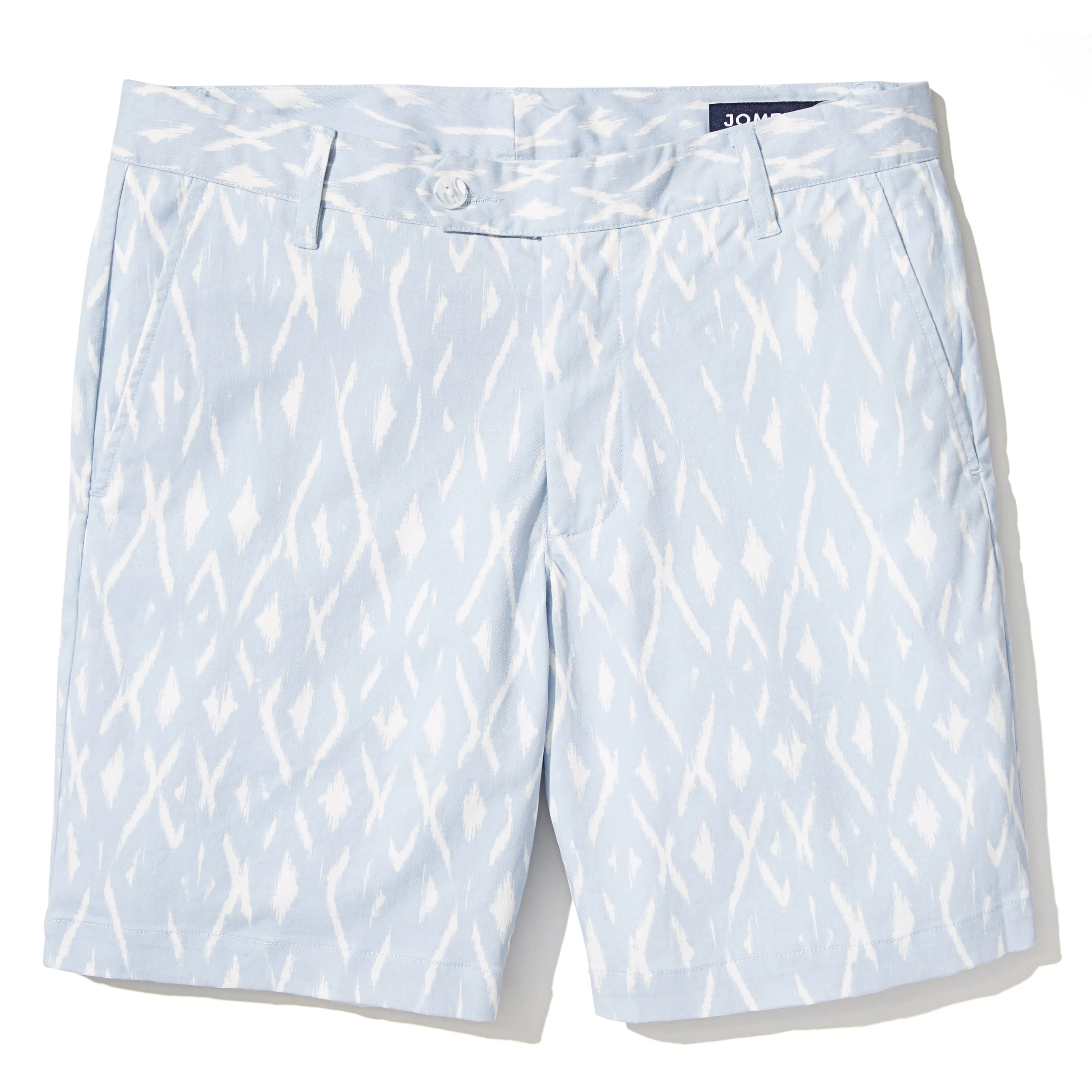 Claude - Sky Blue Ikat Print Shorts