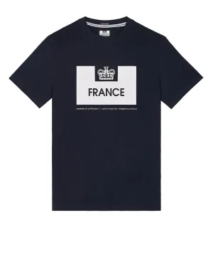 Country Series France T-Shirt Navy/White