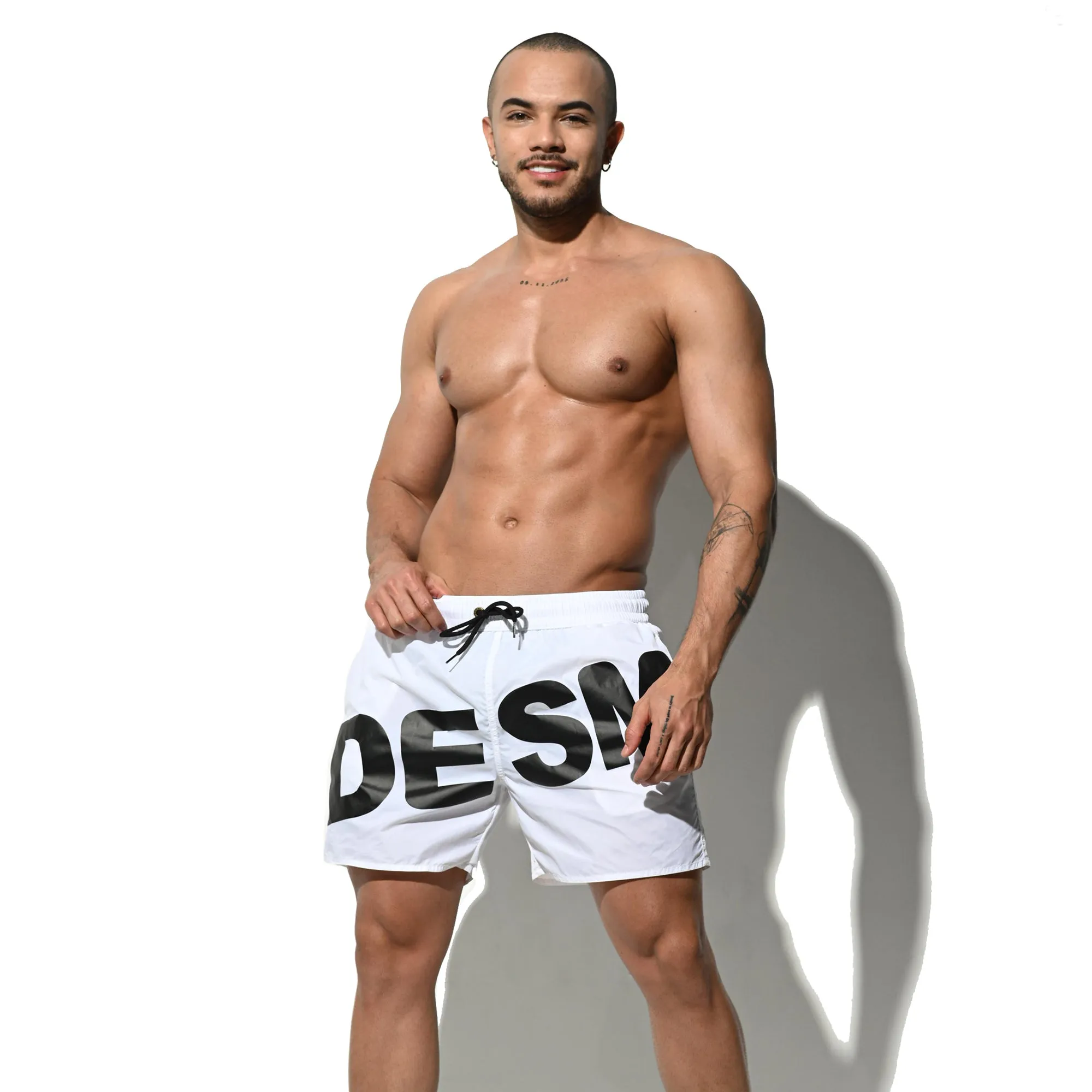 DESMIIT Men's Fashion Full Lined Regular Surf Board Shorts Pocket Shorts B3106