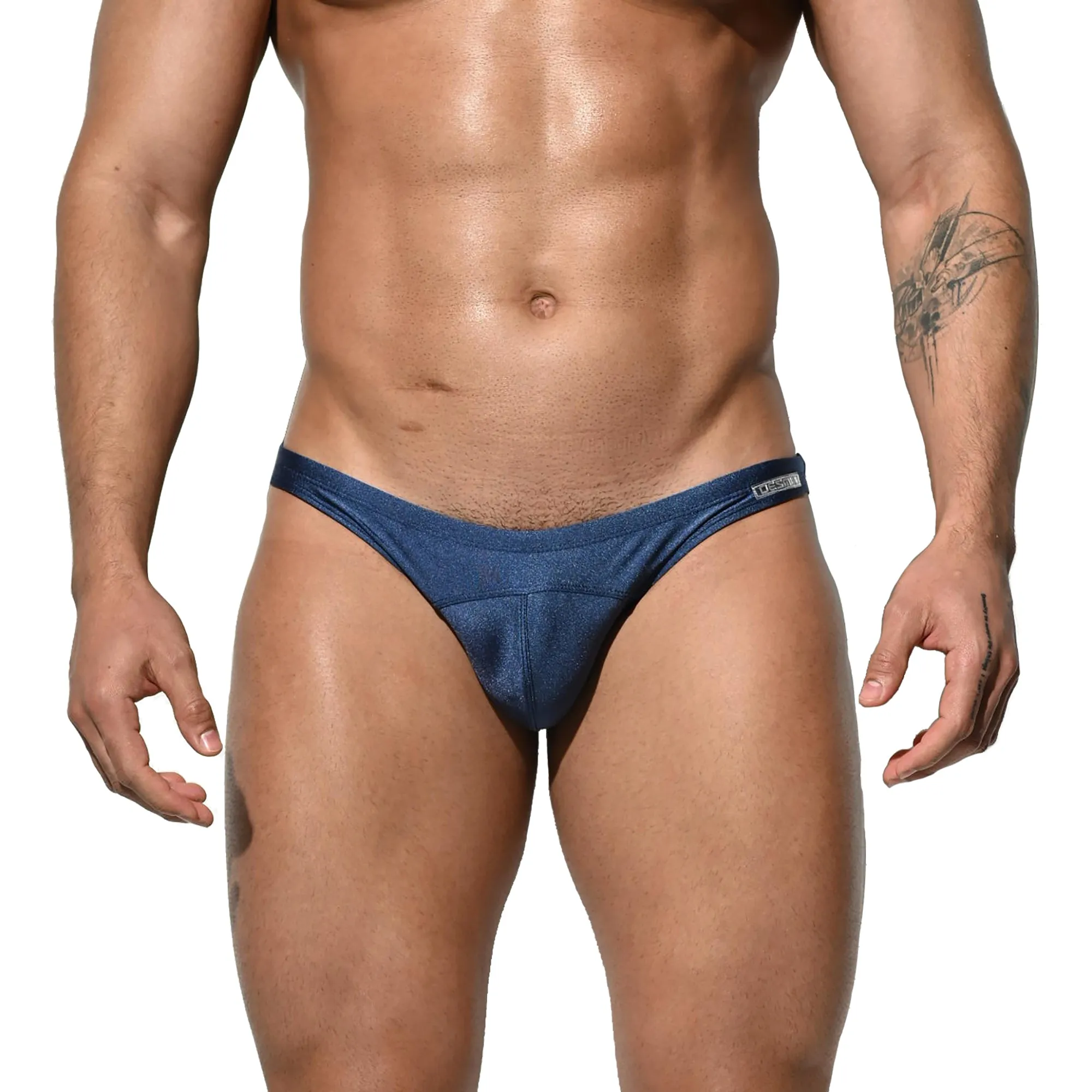 DESMIIT Men's Low-Waist Swimwear Briefs Gay Sunbath Swimming Bikini S2104