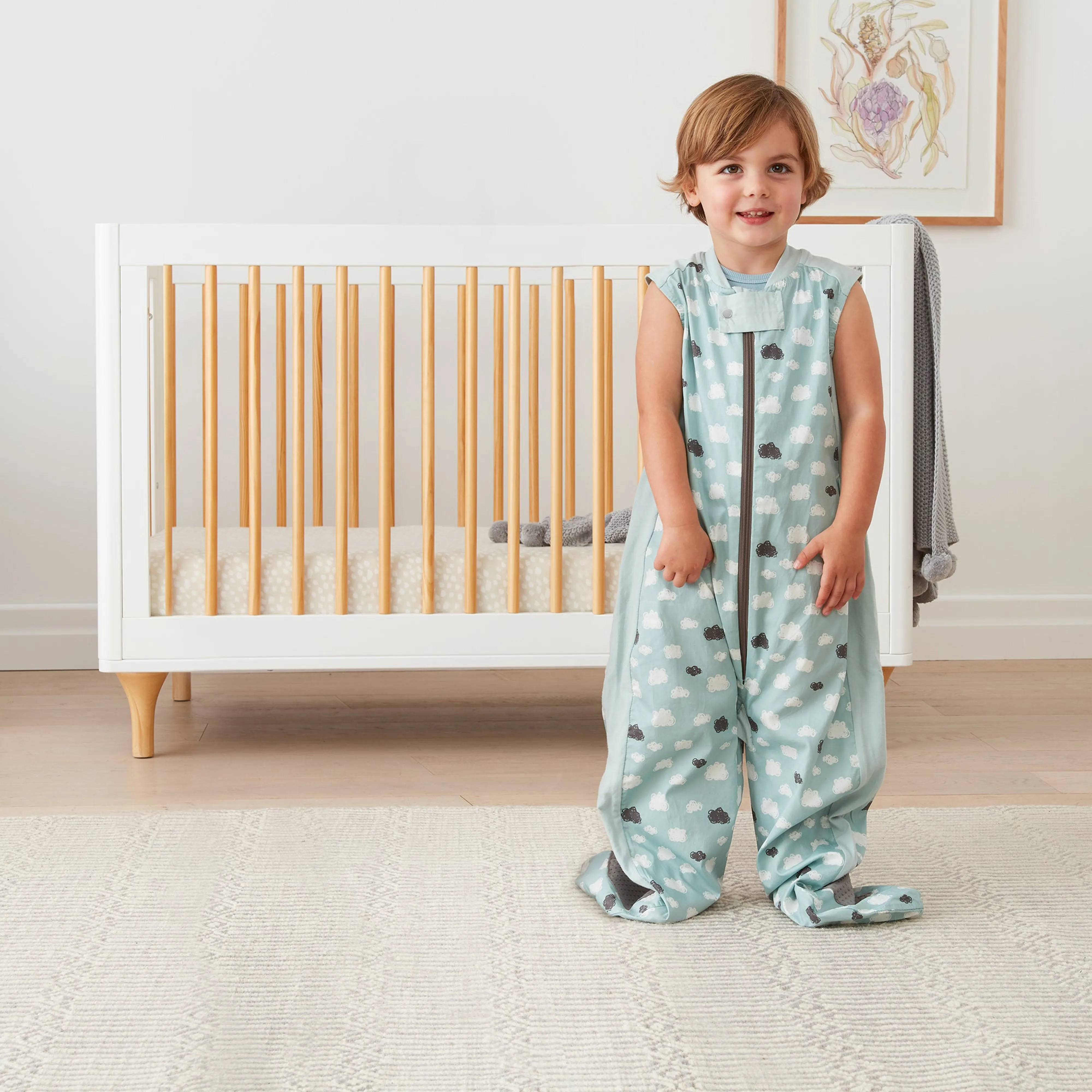 ergoPouch Sleep Suit Bag 0.3 TOG - Mints Clouds