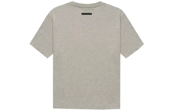 Fear of God Essentials FW21 Short Sleeve Tee Dark Heather Oatmeal, dark heather oatmeal