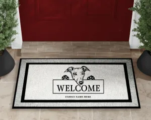 Greyhound Dog Welcome Mat