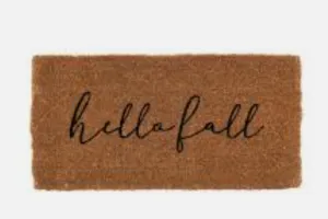 Hello Fall Natural Door Mat - Final Sale 40% off in cart