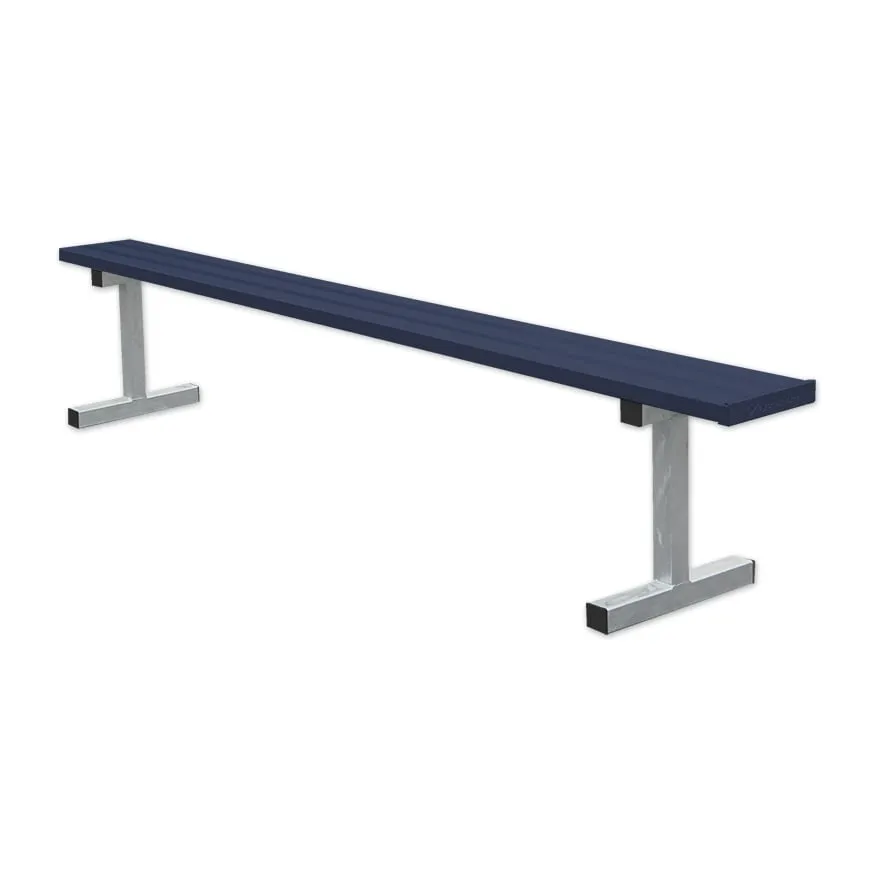 Jaypro Player Bench - 7-1/2 ft. - Portable (Powder Coated)