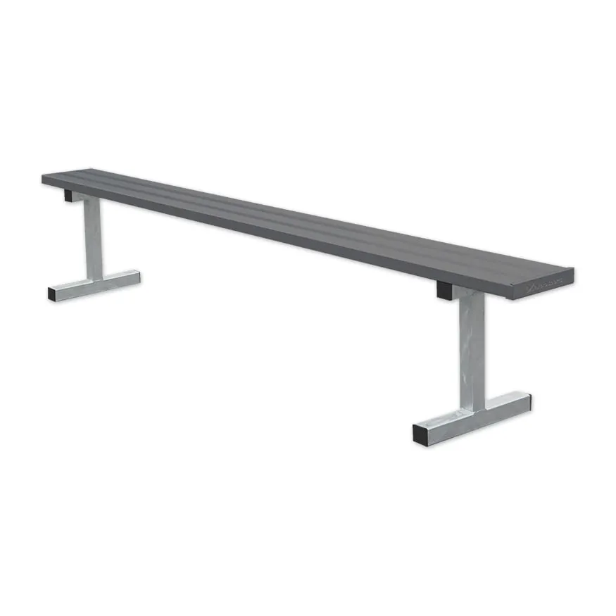 Jaypro Player Bench - 7-1/2 ft. - Portable (Powder Coated)