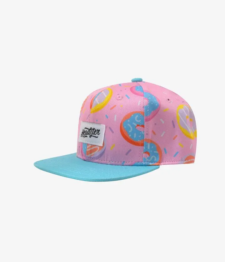 Kids Hats | Brim Hats- Duh Donuts Snapback- Pink | Headster Kids