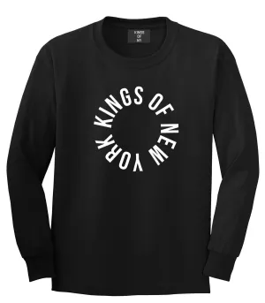 Kings Of New York Circle Emblem Logo Long Sleeve T-Shirt