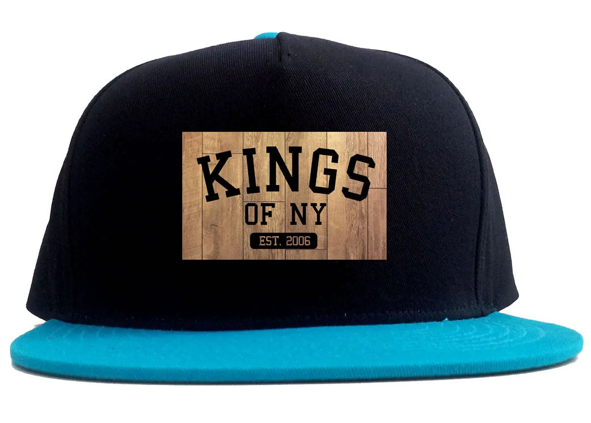 Kings Of NY Hardwood Basketball Logo 2 Tone Snapback Hat