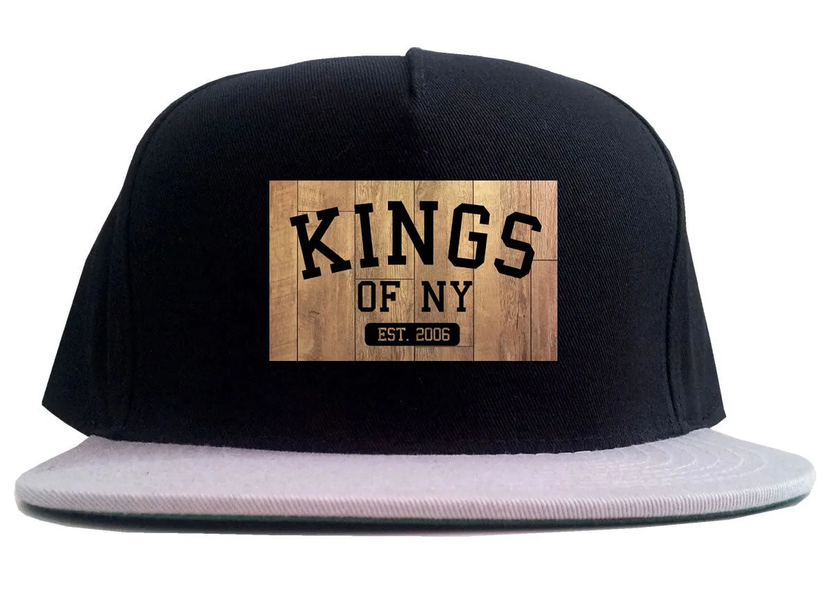 Kings Of NY Hardwood Basketball Logo 2 Tone Snapback Hat