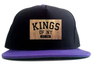 Kings Of NY Hardwood Basketball Logo 2 Tone Snapback Hat