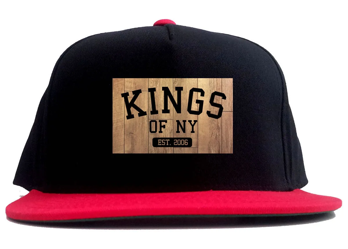 Kings Of NY Hardwood Basketball Logo 2 Tone Snapback Hat