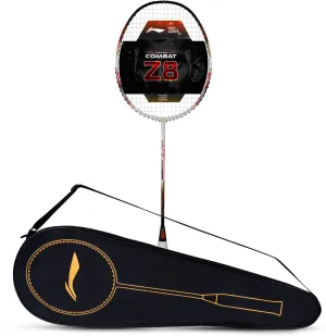 Li-Ning Combat Z8 Strung Badminton Racquet (Orange / White / Black)