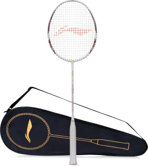 Li-Ning G-Force X5 Strung Badminton Racquet (White / Red)