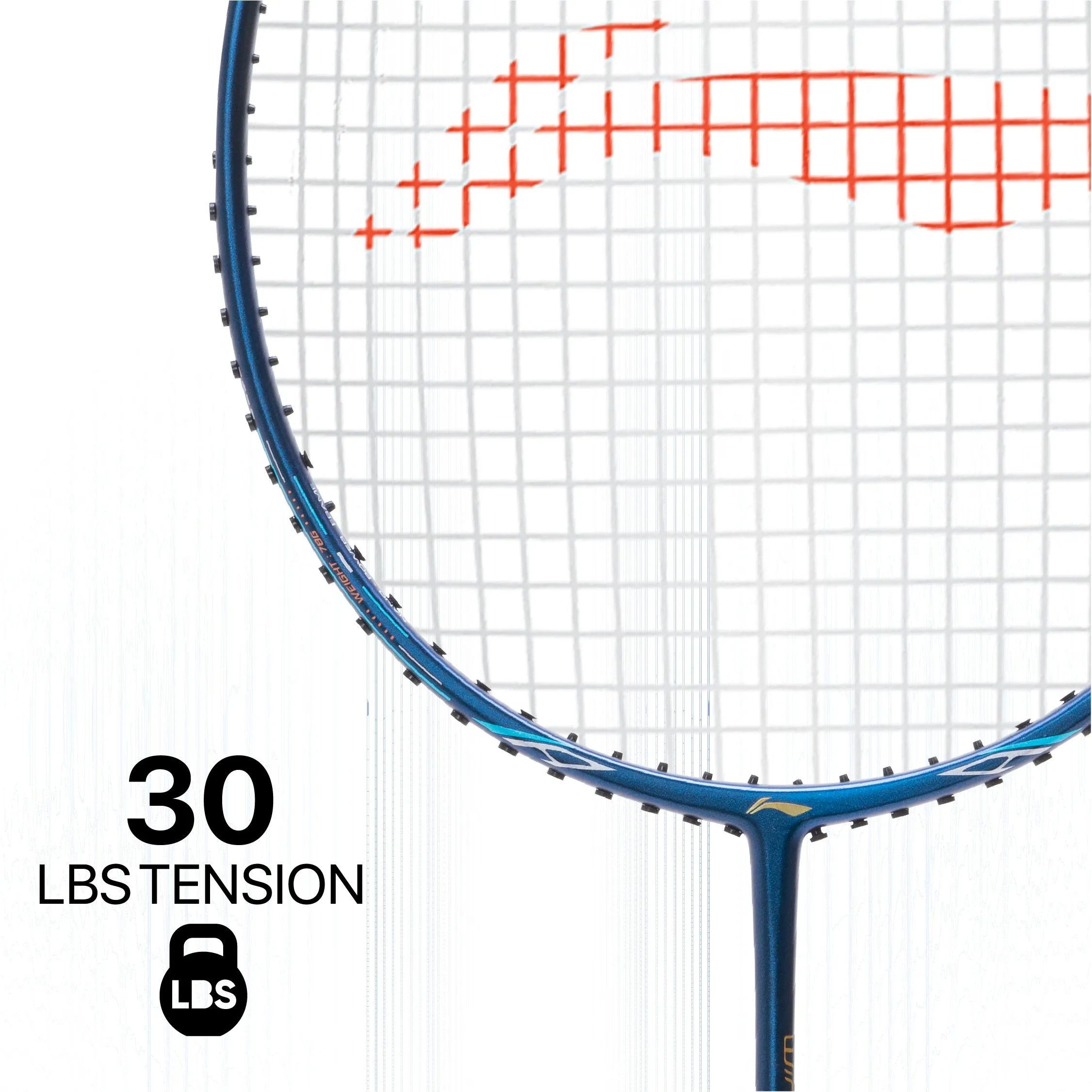 Li-Ning Wind Lite 800 II Strung Badminton Racquet (Blue / Grey)