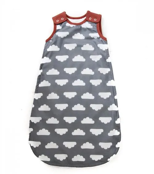 Mama Designs - Babasac Multi Tog baby sleeping bag - Clouds Russet Trim