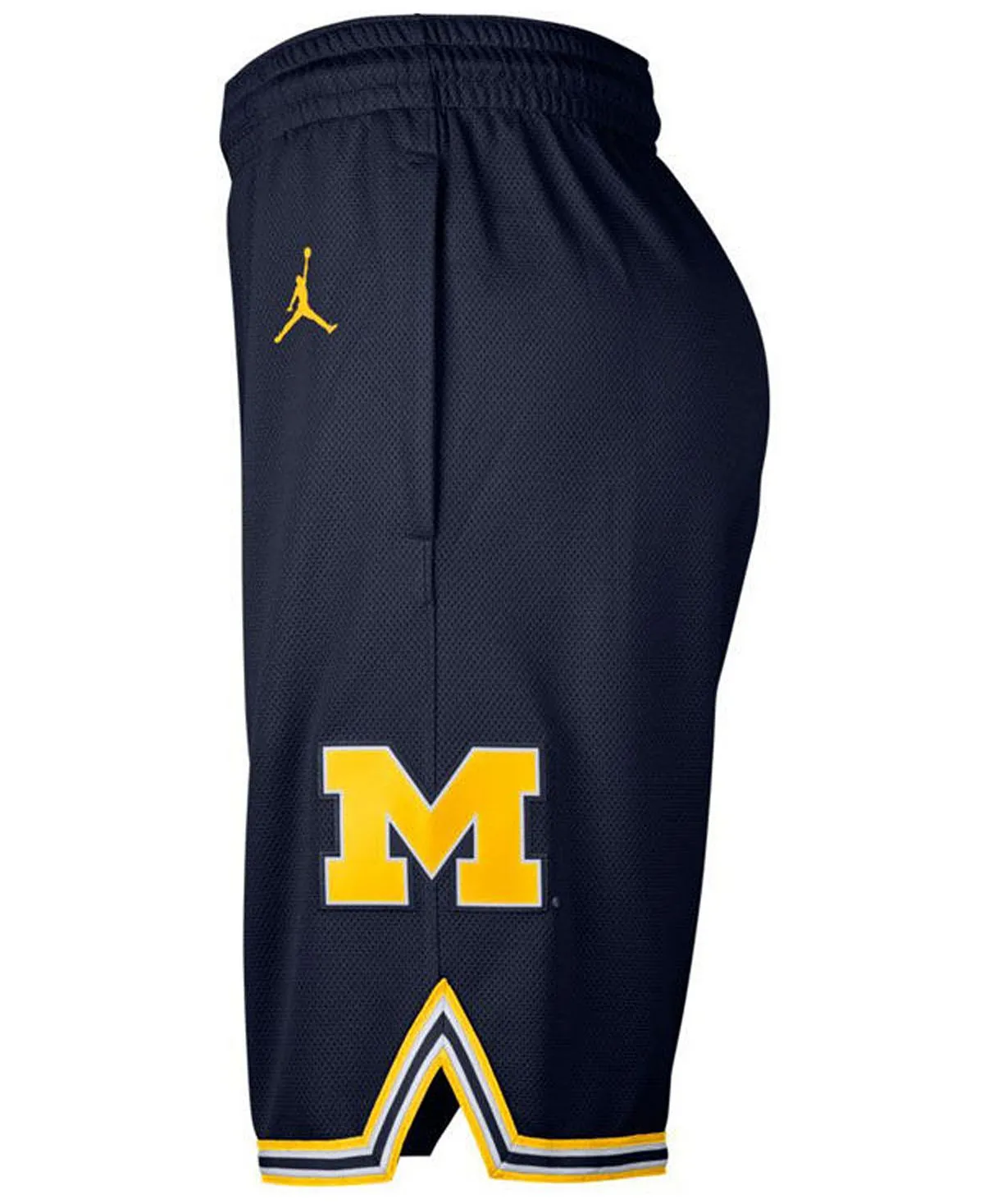 Men's Michigan Wolverines Replica Basketball Road Nike Shorts, Multi