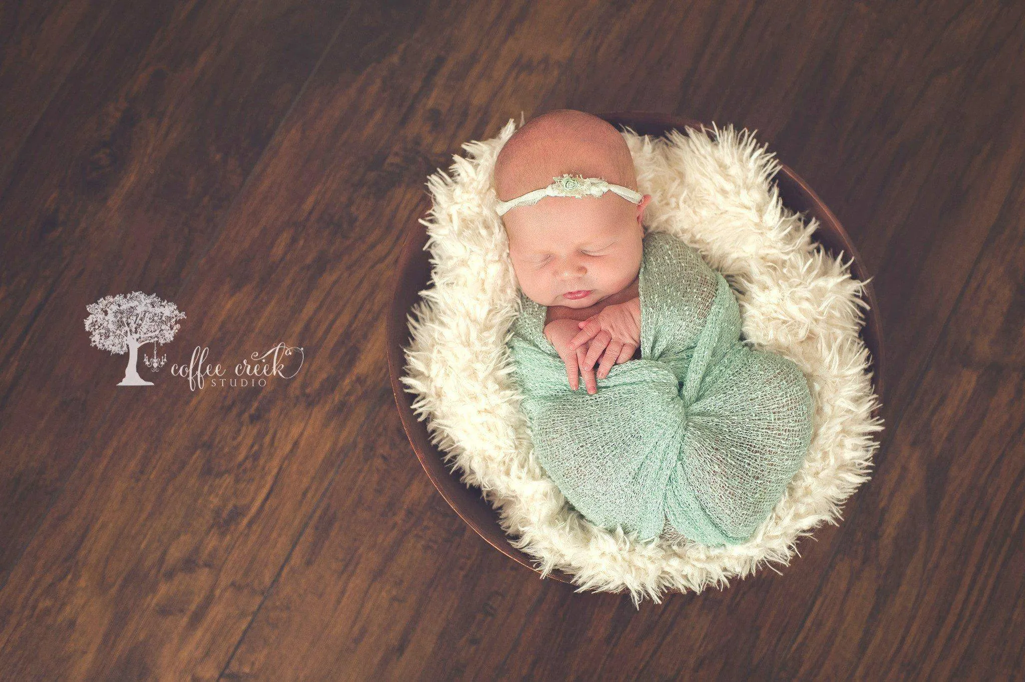 Mint Green Stretch Knit Baby Wrap