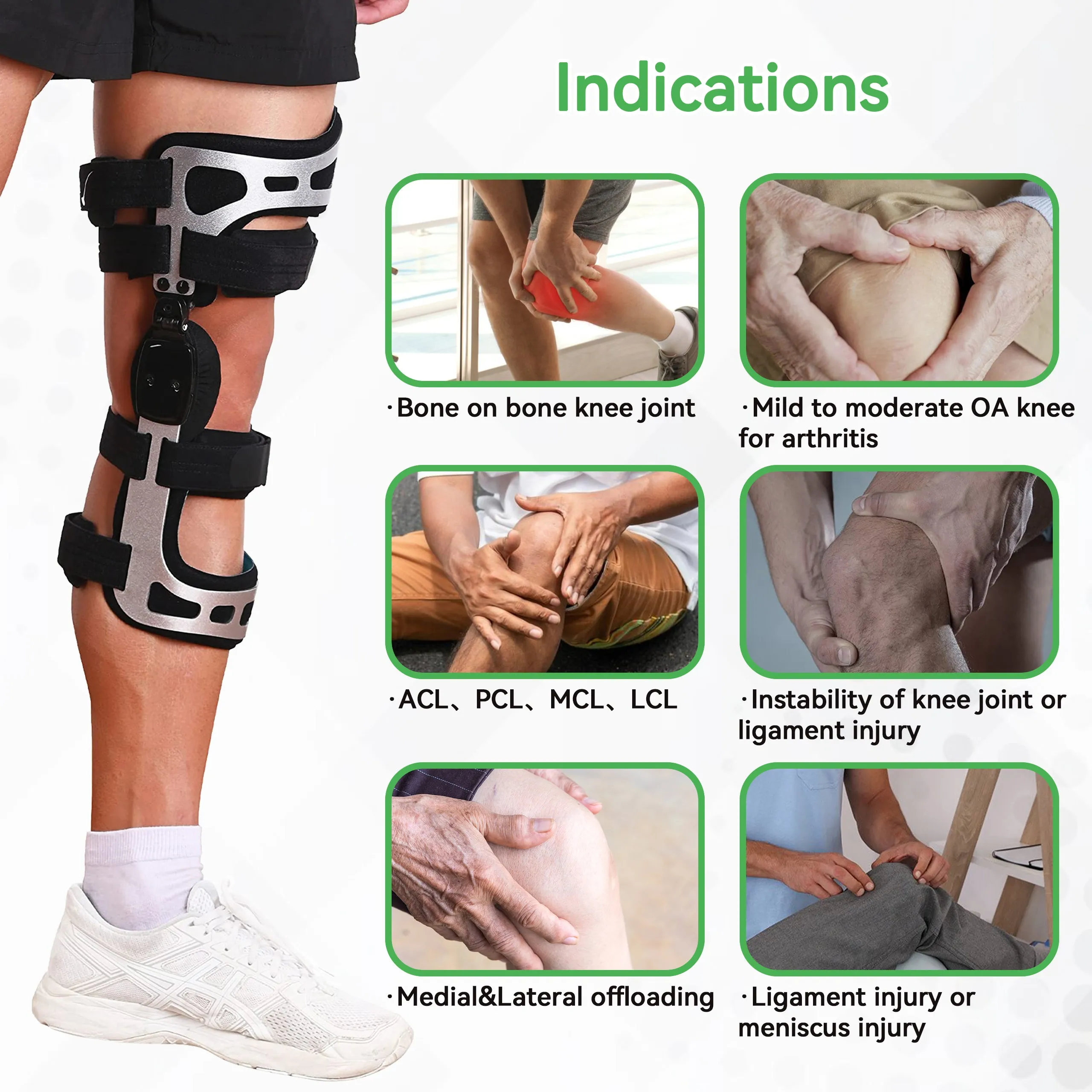 OA Unloader Knee Brace - Double Upright