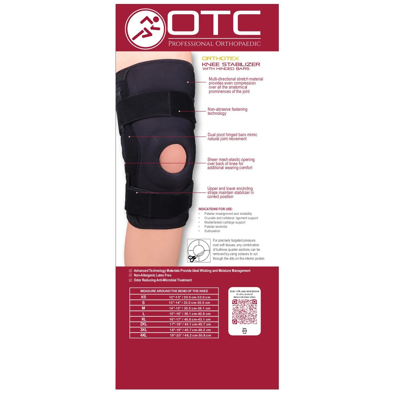 OTC KNEE STABIL ORTH HINGED - 2543