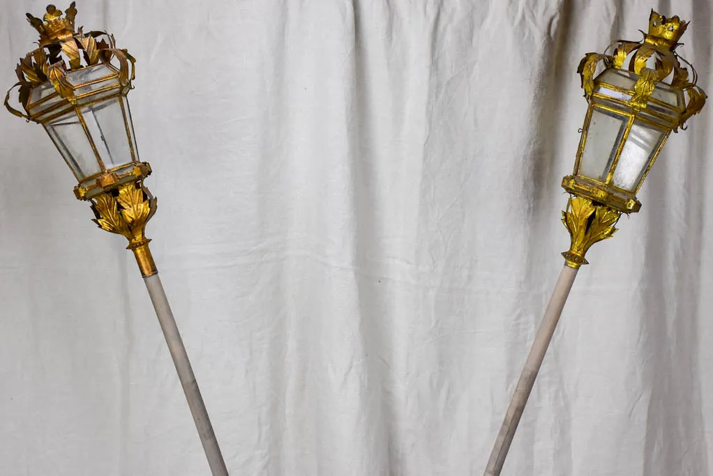 Pair of antique Processional lanterns