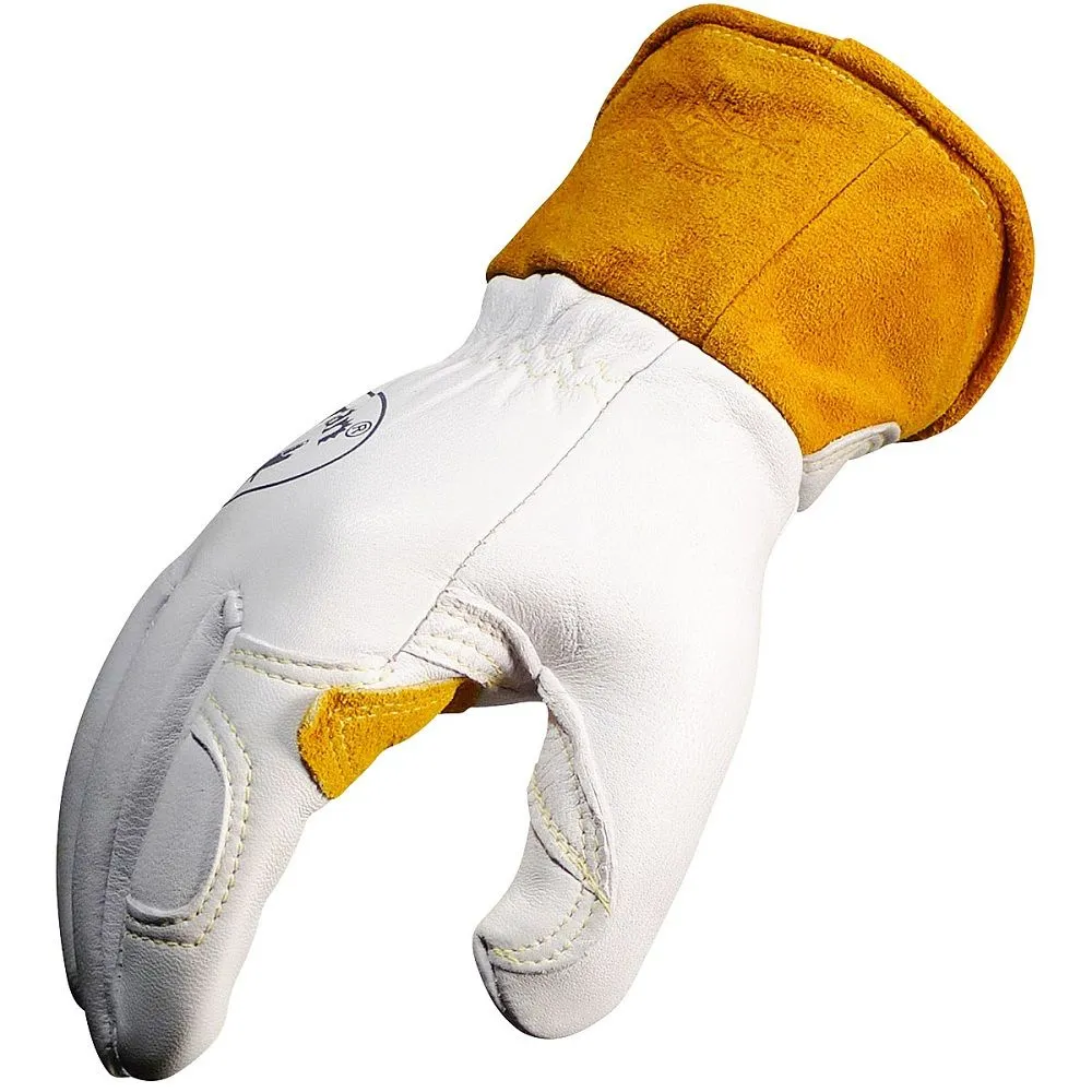 PIP Caiman 1871 Premium Goat Grain Unlined Palm Wool Insulated Back TIG/MIG/Multi-Task Welding Gloves, 1 Pair