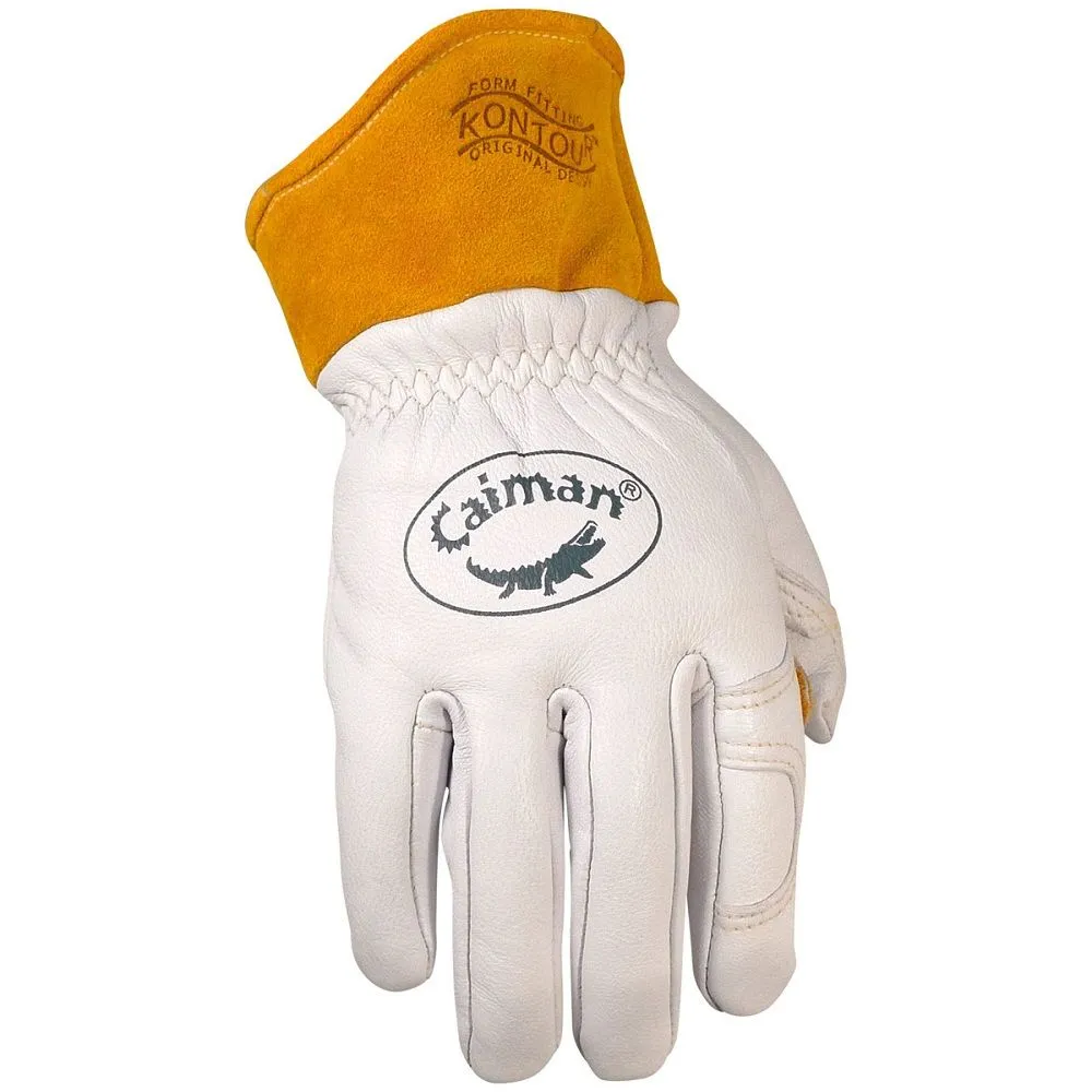 PIP Caiman 1871 Premium Goat Grain Unlined Palm Wool Insulated Back TIG/MIG/Multi-Task Welding Gloves, 1 Pair