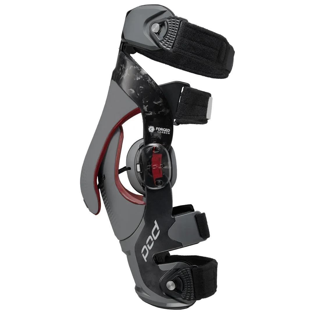 POD K8 3.0 Carbon Motocross Knee Braces Grey