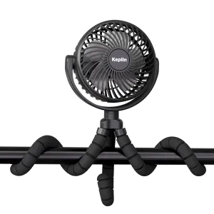 Portable Handheld Fan with Flexible Handle - Rechargeable, 3 Speed Settings, Lightweight and Quiet