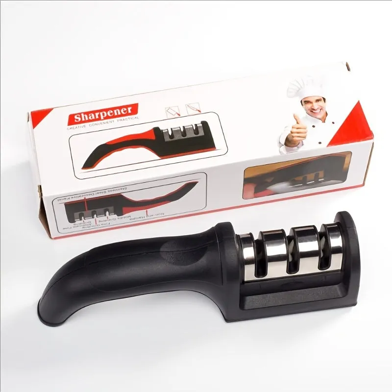 Portable Multifunctional Knife Sharpener with Ergonomic Grip for Easy Sharpening