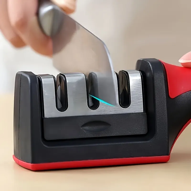 Portable Multifunctional Knife Sharpener with Ergonomic Grip for Easy Sharpening