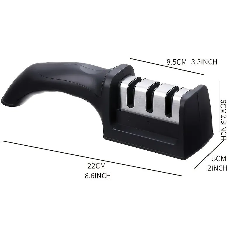 Portable Multifunctional Knife Sharpener with Ergonomic Grip for Easy Sharpening