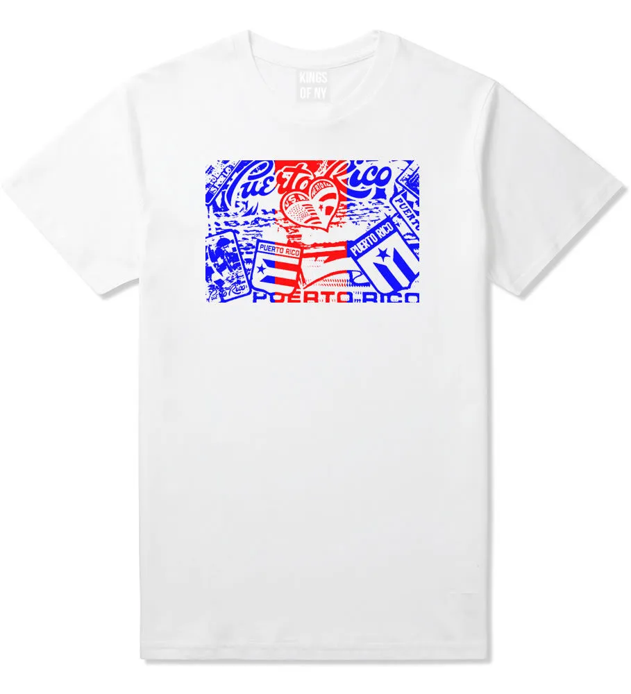 Puerto Rico Red Blue Flag T-Shirt