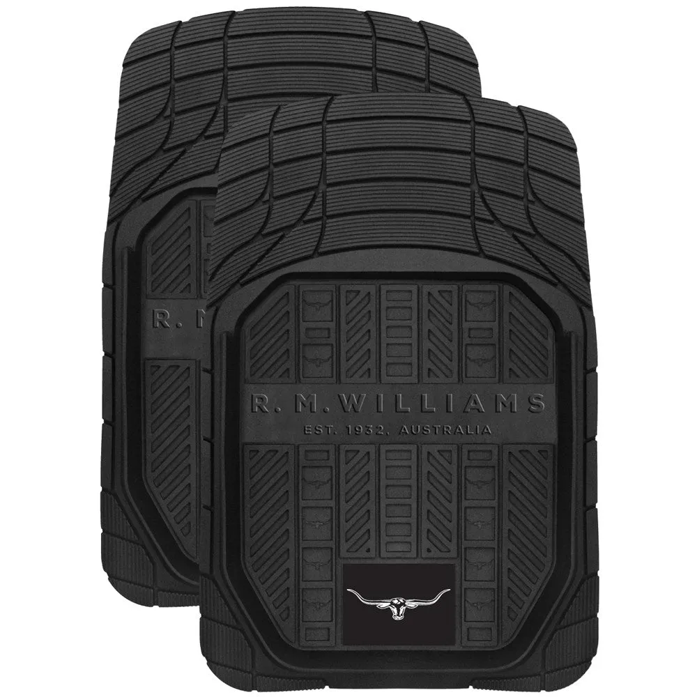 RM Williams Pair of Front Rubber Mats  (Universal) - CMRMWBLKFR