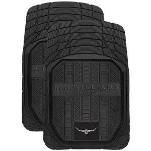 RM Williams Pair of Front Rubber Mats  (Universal) - CMRMWBLKFR